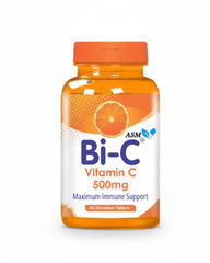 ASM Bi-C Tablets – Immune Boost, Daily Energy & Skin Protection (30 Chewable Tablets)