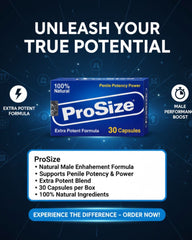 ASM Prosize Capsules – Prostate Health, Hormonal Balance & Male Vitality Support (30 Capsules)